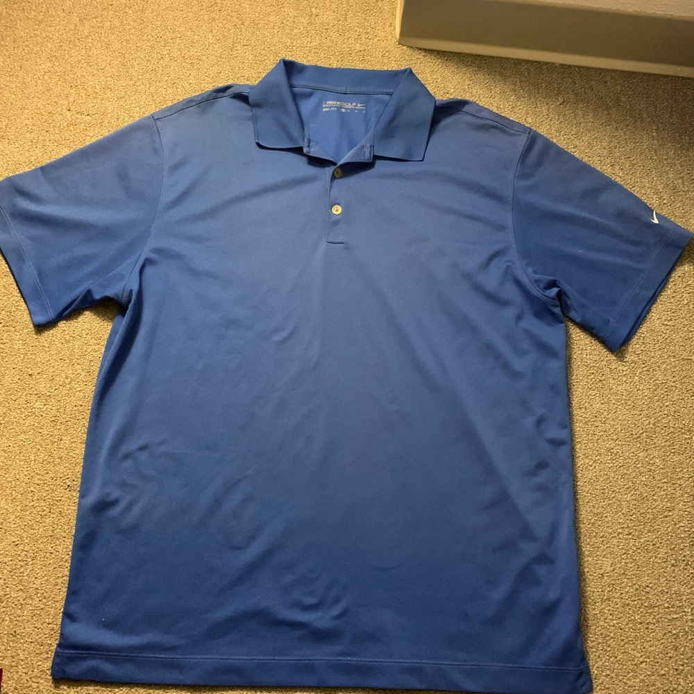 Nike Men's Classic Golf Blue Polo Shirt